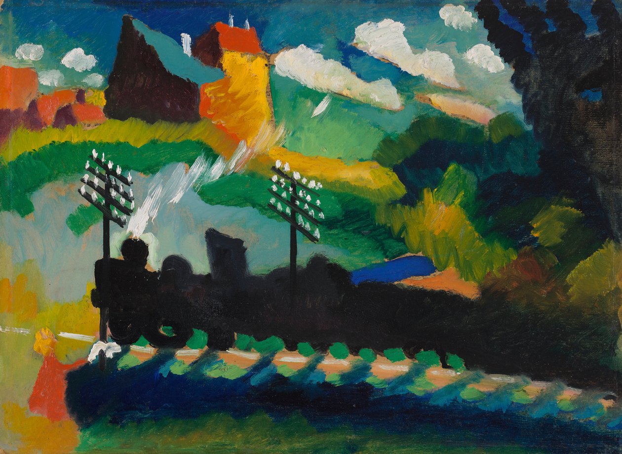 Eisenbahn bei Murnau von Wassily Kandinsky