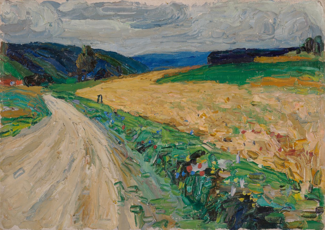 Kallmünz – Naturstudie zur gelben Postkutsche von Wassily Kandinsky