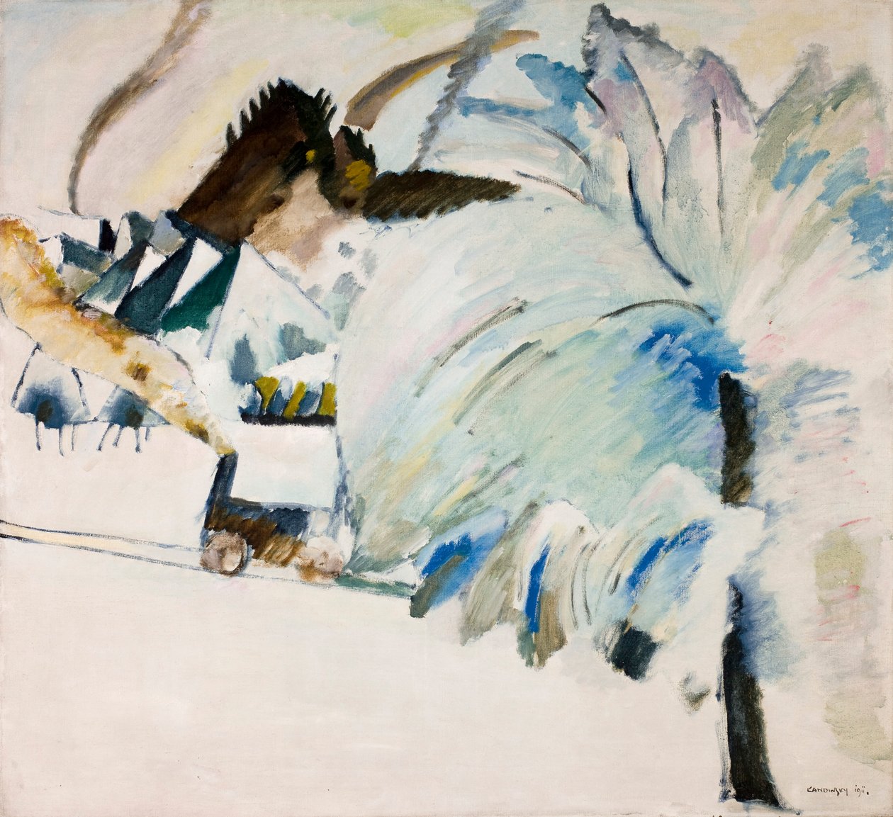 Kandinsky - Winterlandschaft, 1911 von Wassily Kandinsky