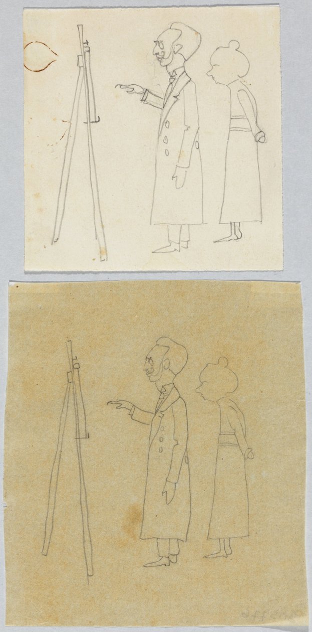 Kandinsky und Münter vor der Staffelei von Wassily Kandinsky