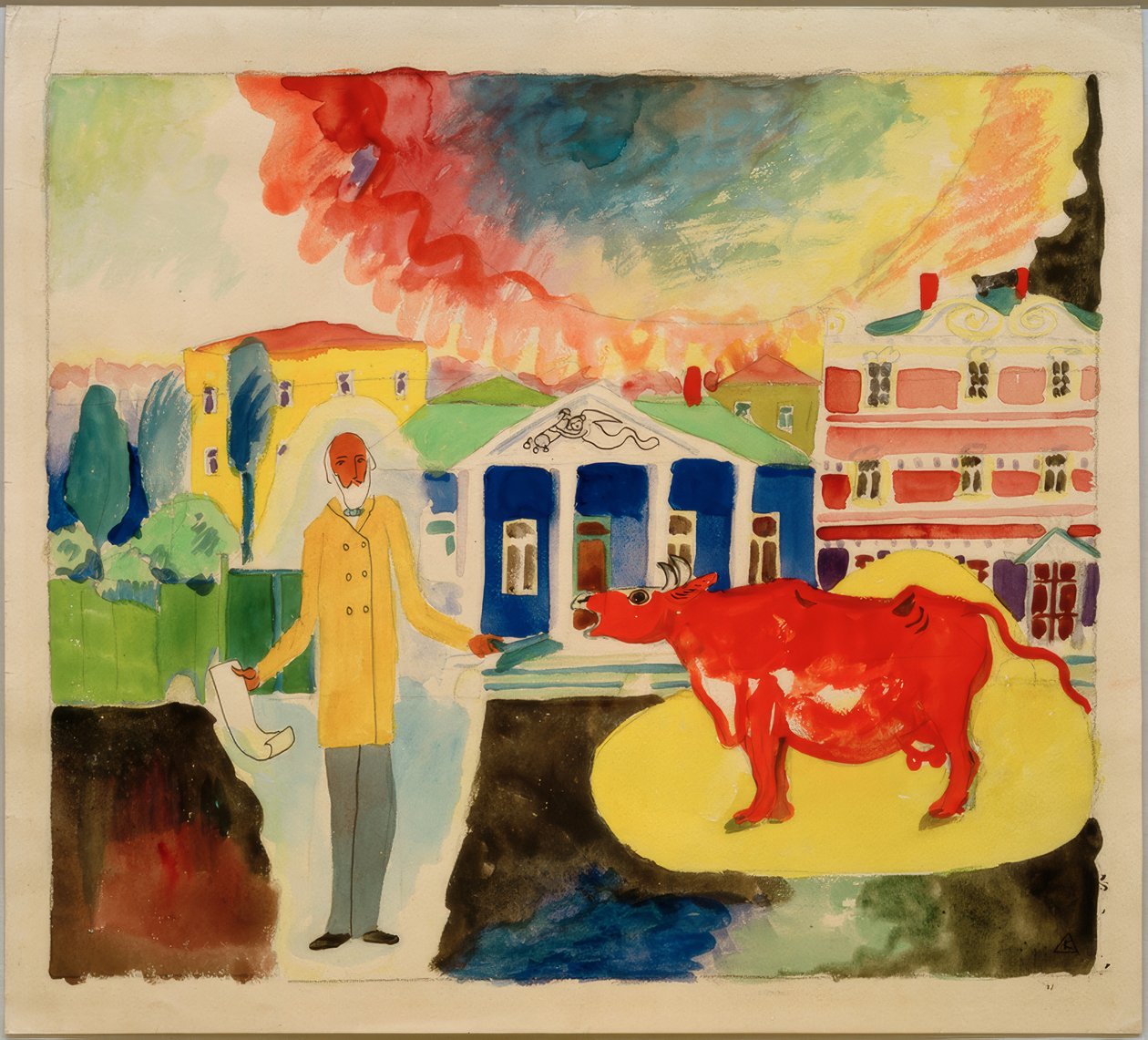 Kuh in Moskau von Wassily Kandinsky
