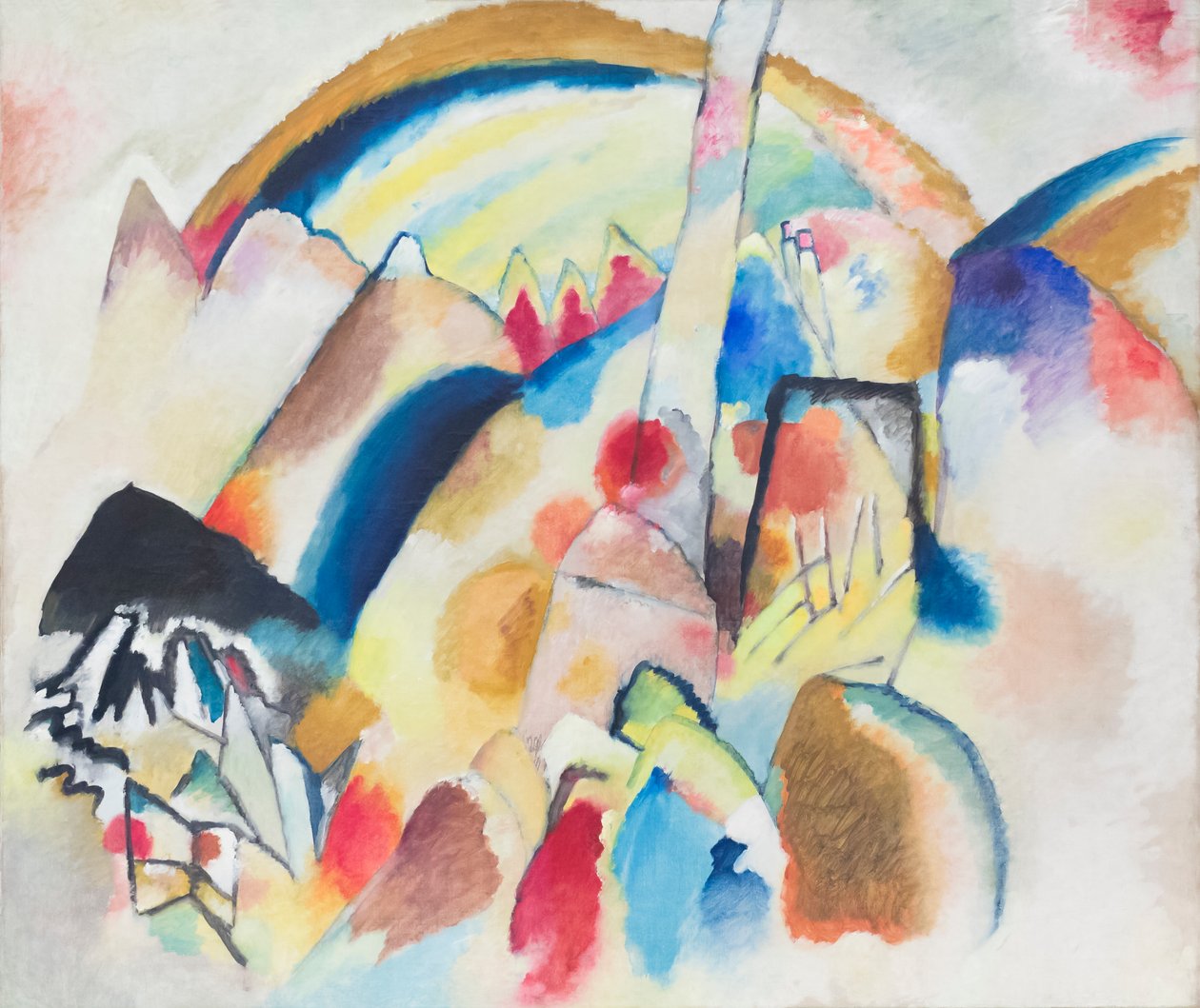 Landschaft mit roten Flecken, Nr. 2 von Wassily Kandinsky