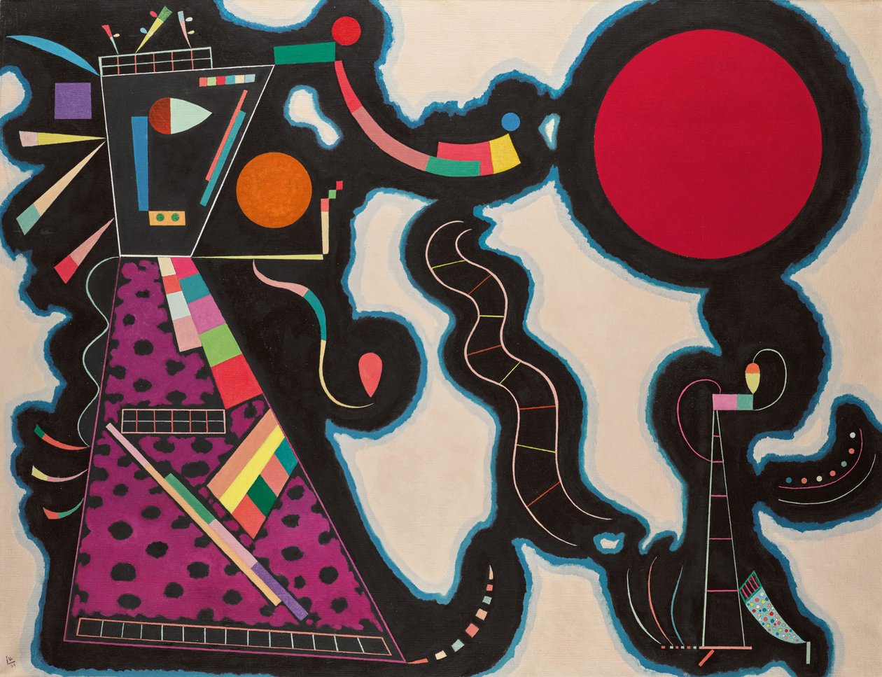 Le Rond rouge, 1939 von Wassily Kandinsky