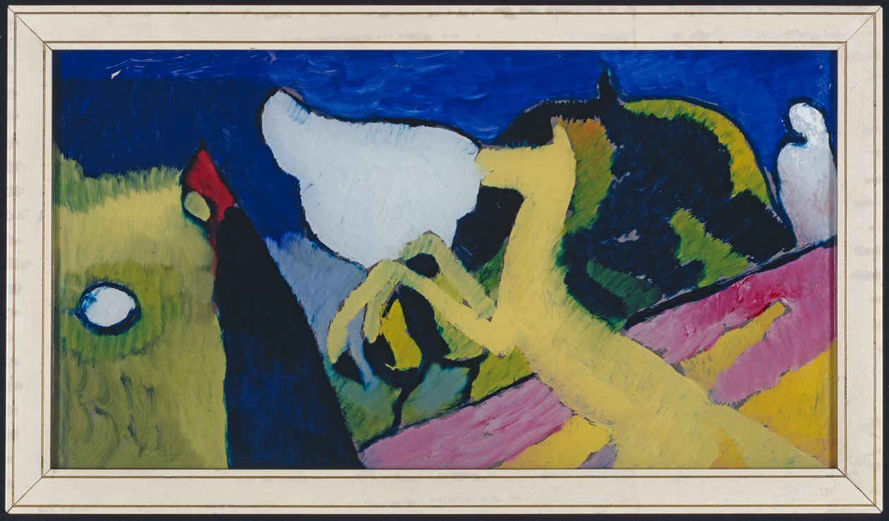 Mit gelbem Pferd von Wassily Kandinsky