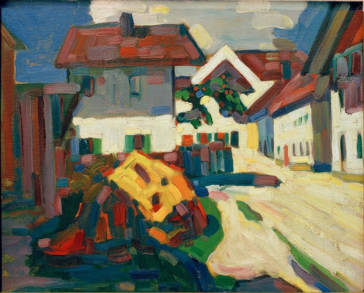 Murnau – Häusergruppe von Wassily Kandinsky