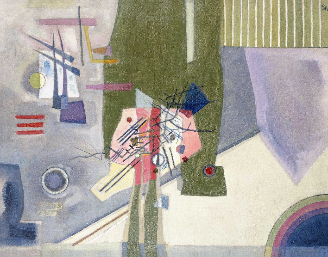 Rosa in Grau von Wassily Kandinsky