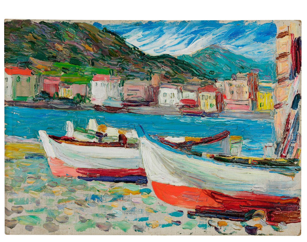 Rapallo, Boote von Wassily Kandinsky