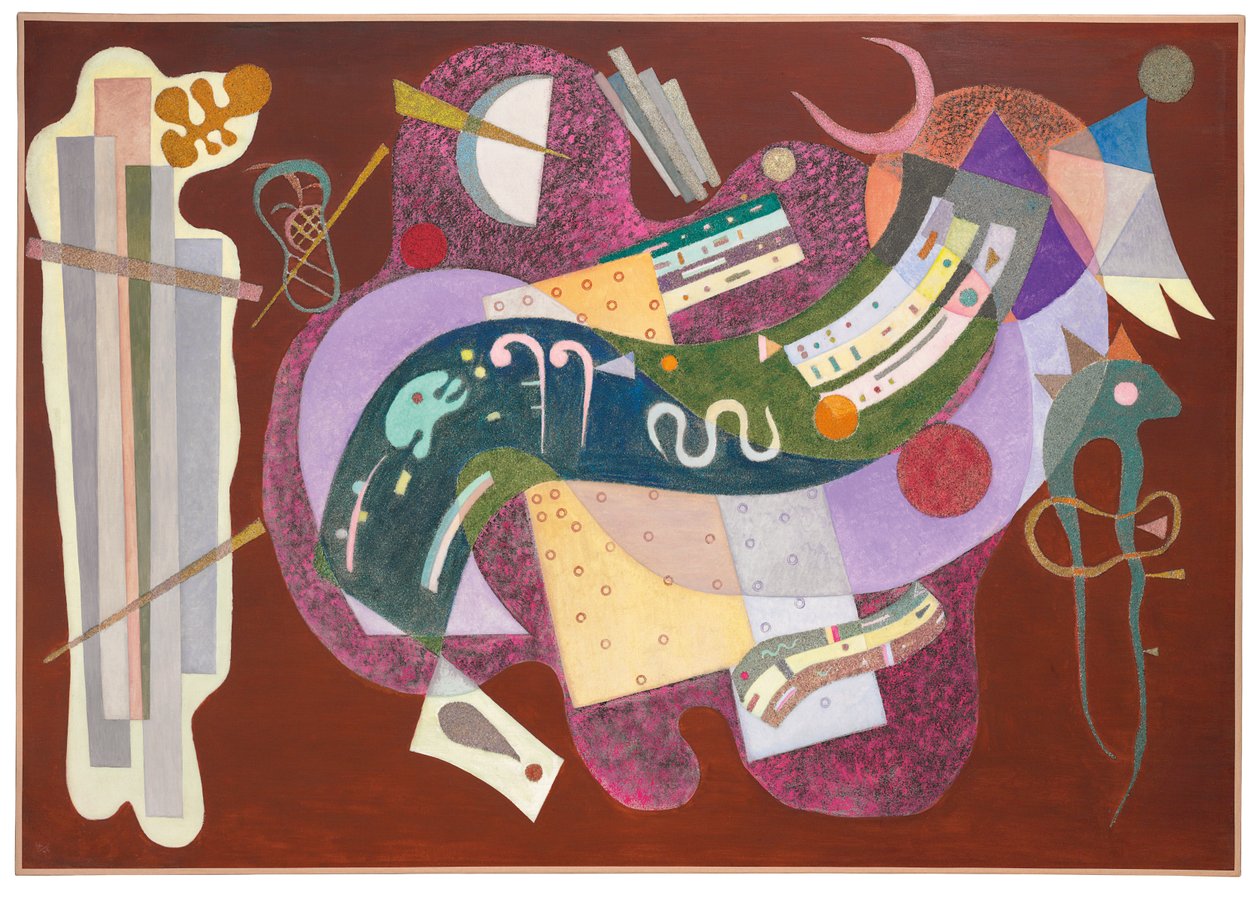 Starr und gebogen von Wassily Kandinsky