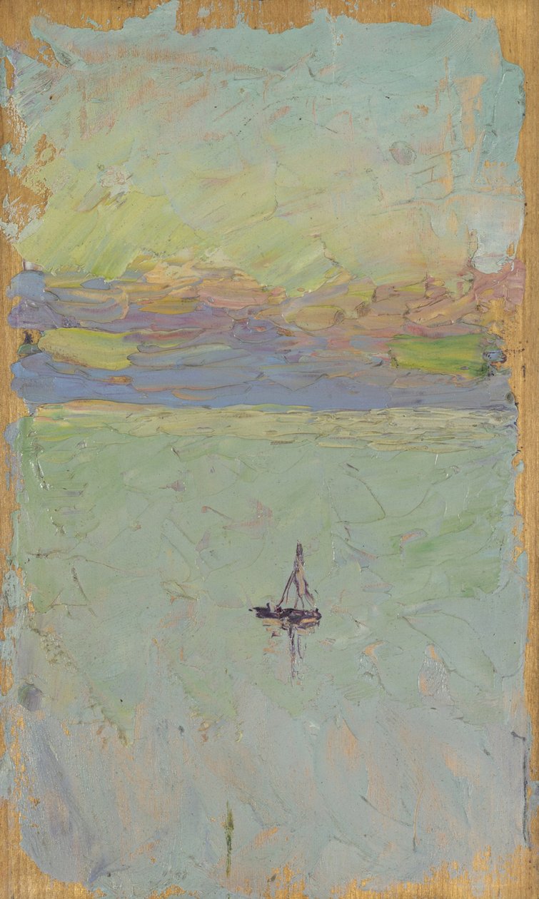 Segelboot auf dem Meer von Wassily Kandinsky