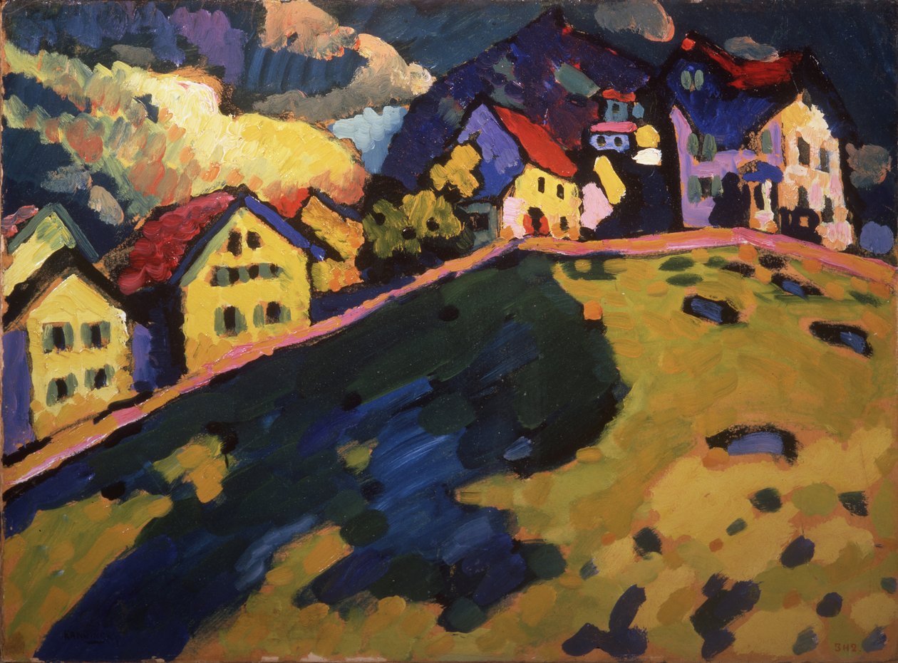 Sommerlandschaft, 1909 von Wassily Kandinsky