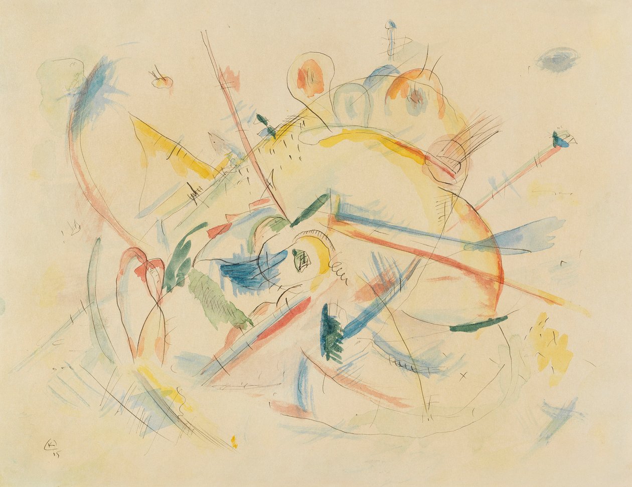 Ohne Titel, 1915 von Wassily Kandinsky