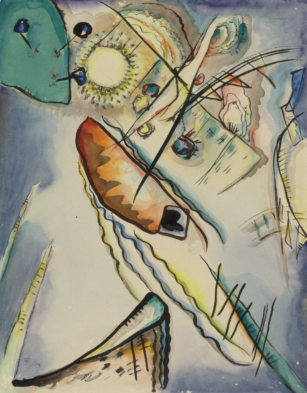 Ohne Titel, 1916 von Wassily Kandinsky