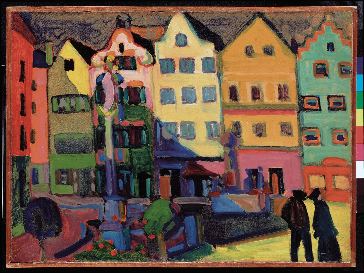 Weilheim-Marienplatz von Wassily Kandinsky