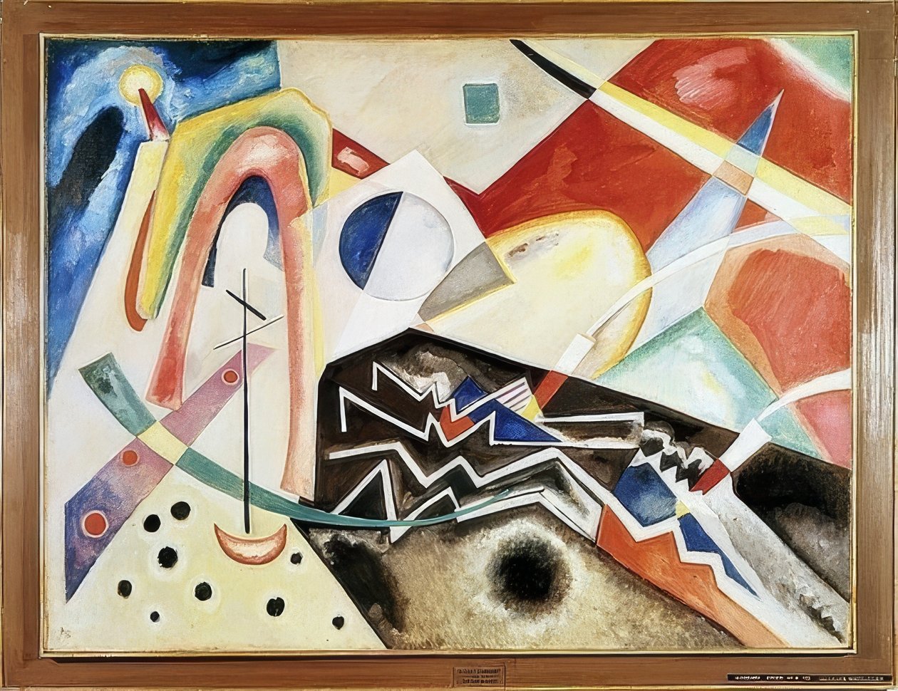 Weißes Zick-Zack von Wassily Kandinsky
