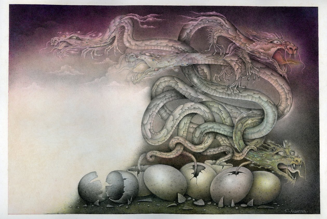Drachengeburt von Wayne Anderson