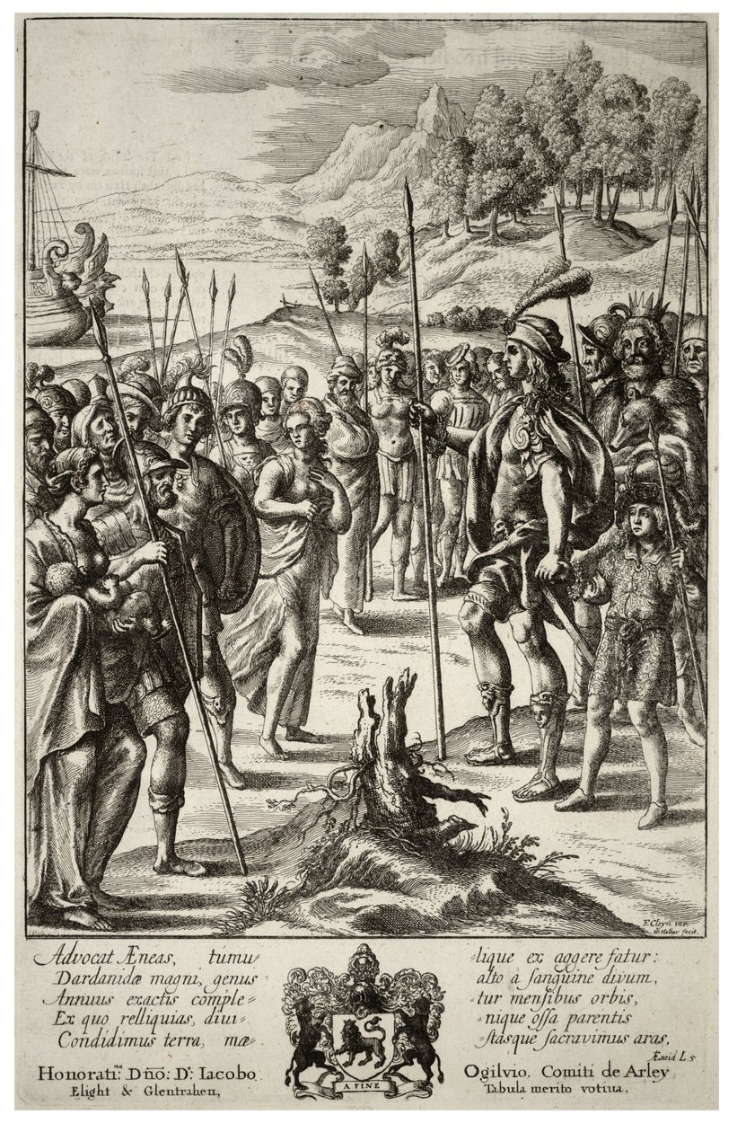 Aeneas und Acestes. Zustand 2 von Wenceslaus Hollar