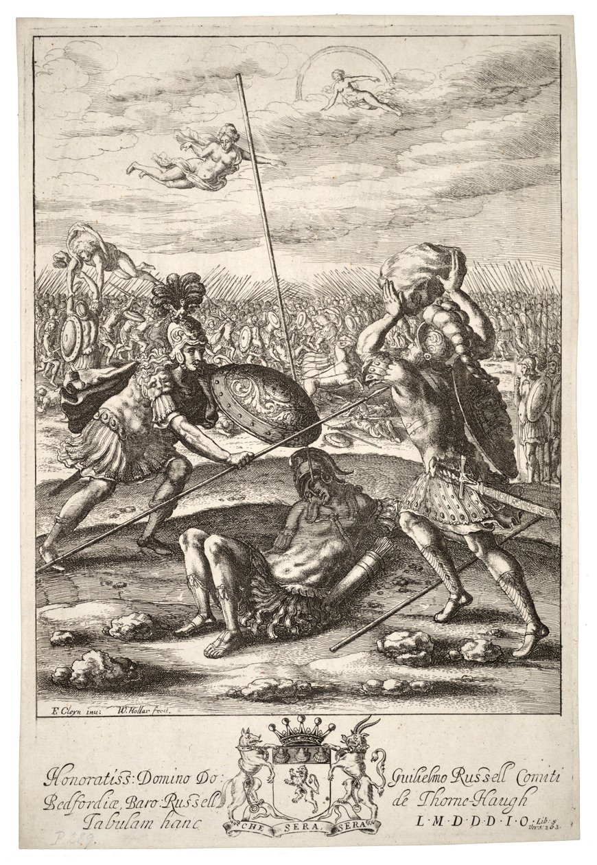 Aeneas und Diomedes von Wenceslaus Hollar