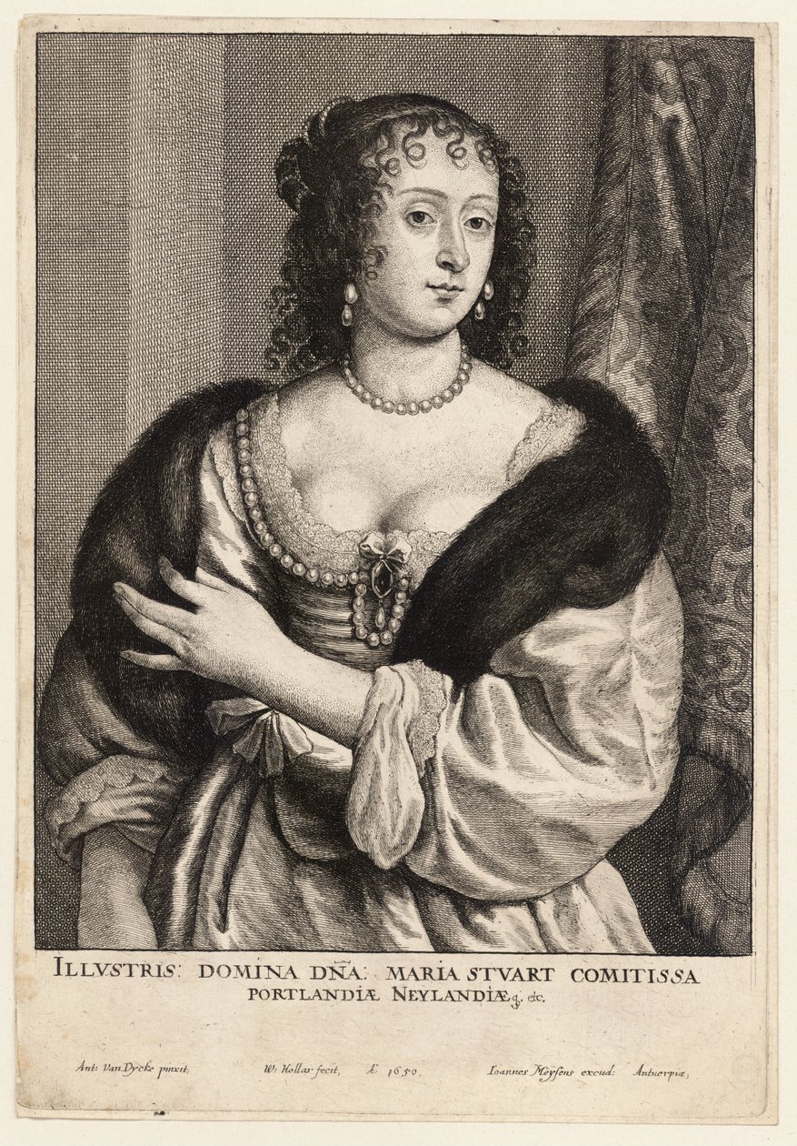 Gräfin von Portland von Wenceslaus Hollar