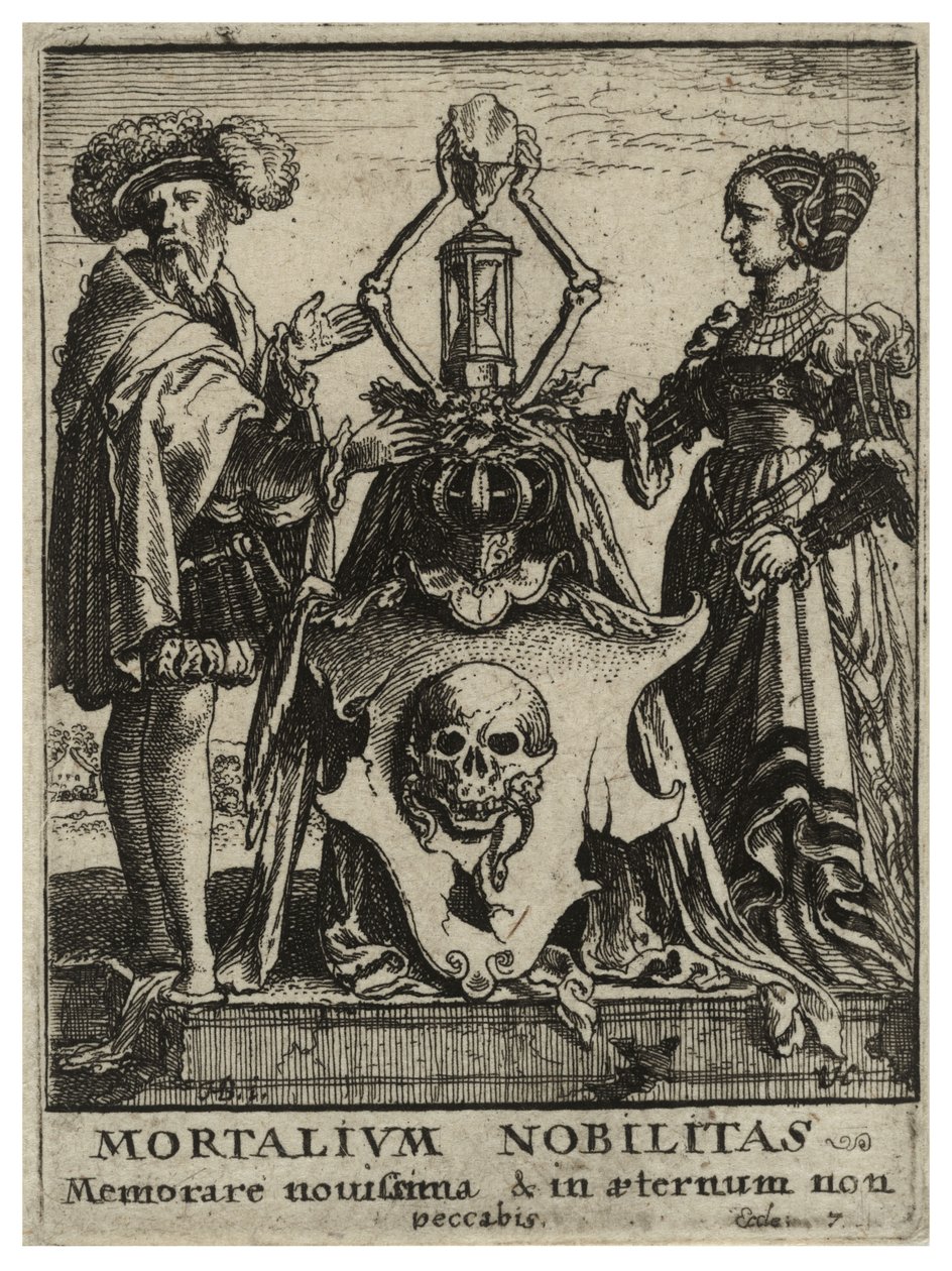 Wappen des Todes. Zustand 2 von Wenceslaus Hollar