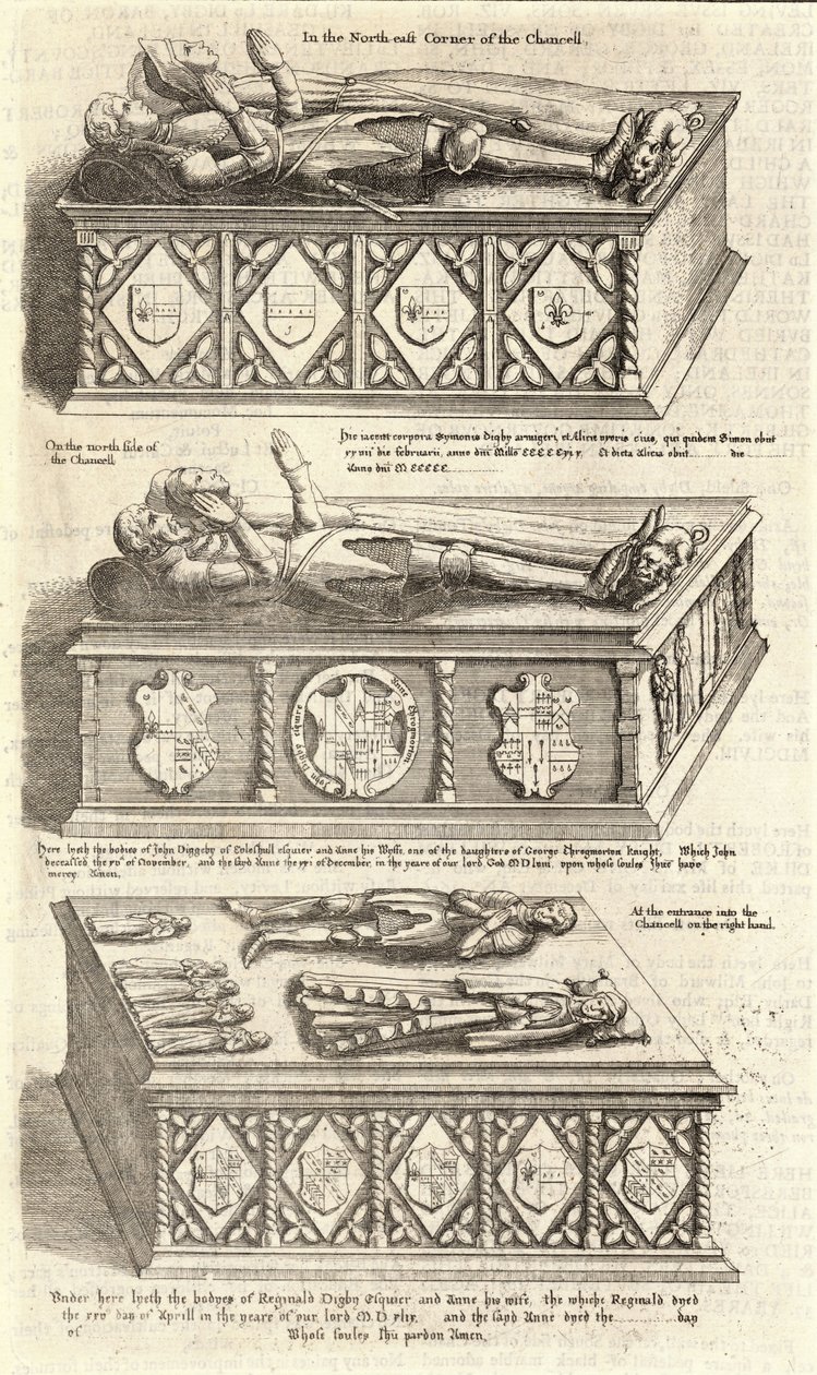 Familie Digby (Monument) von Wenceslaus Hollar