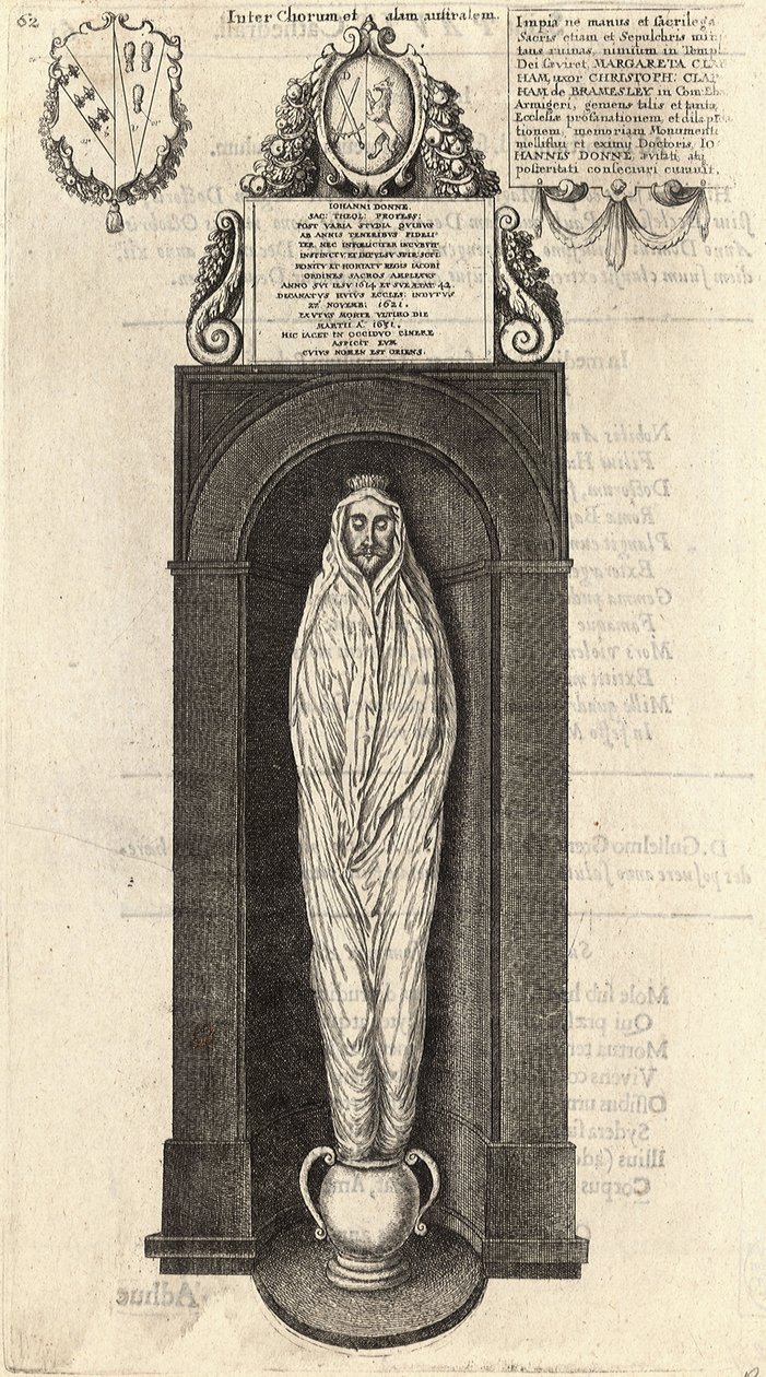 John Donne (Denkmal) von Wenceslaus Hollar