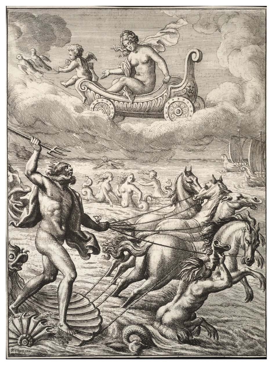 Neptun und Venus. Zustand 2 von Wenceslaus Hollar
