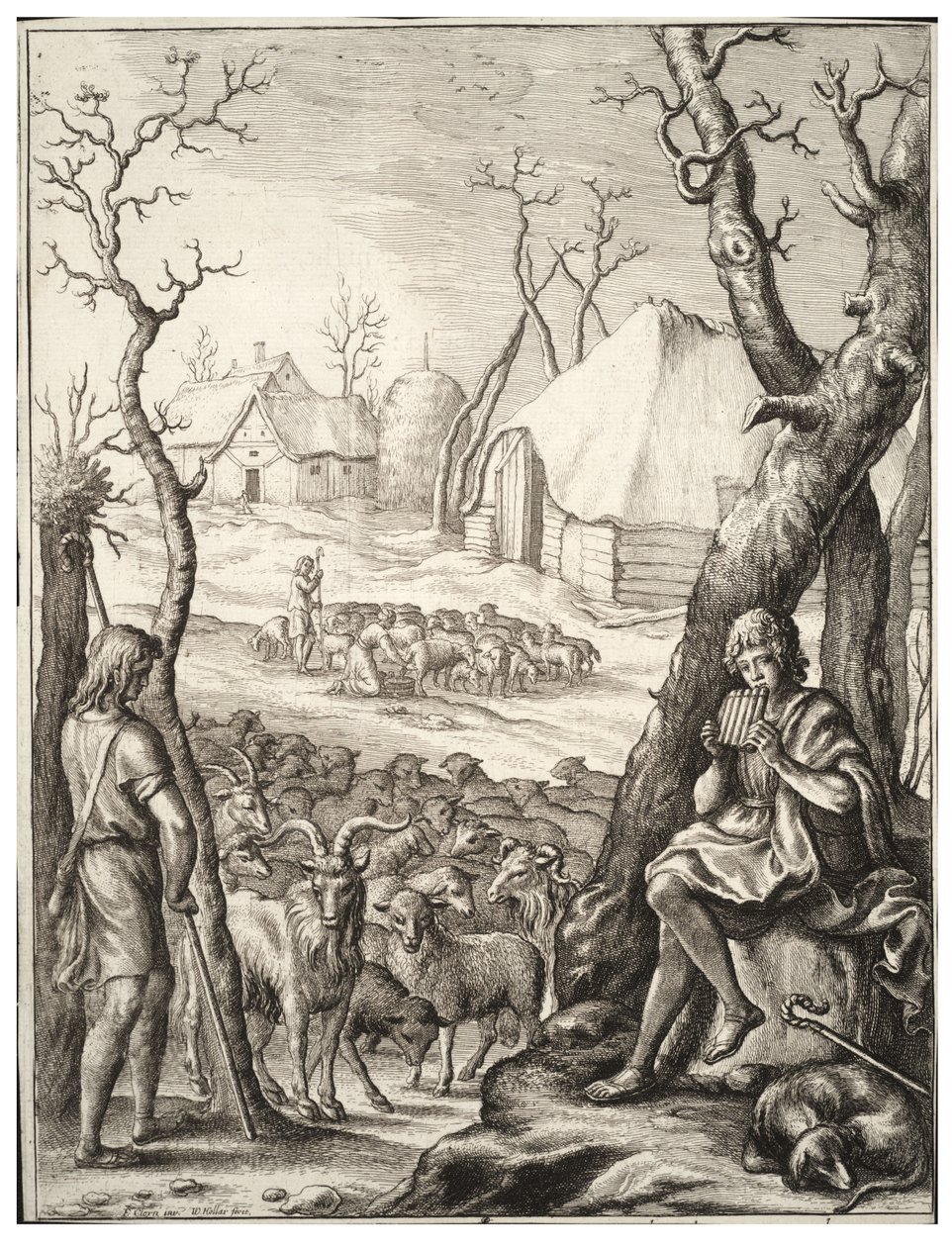 Viehzucht von Wenceslaus Hollar
