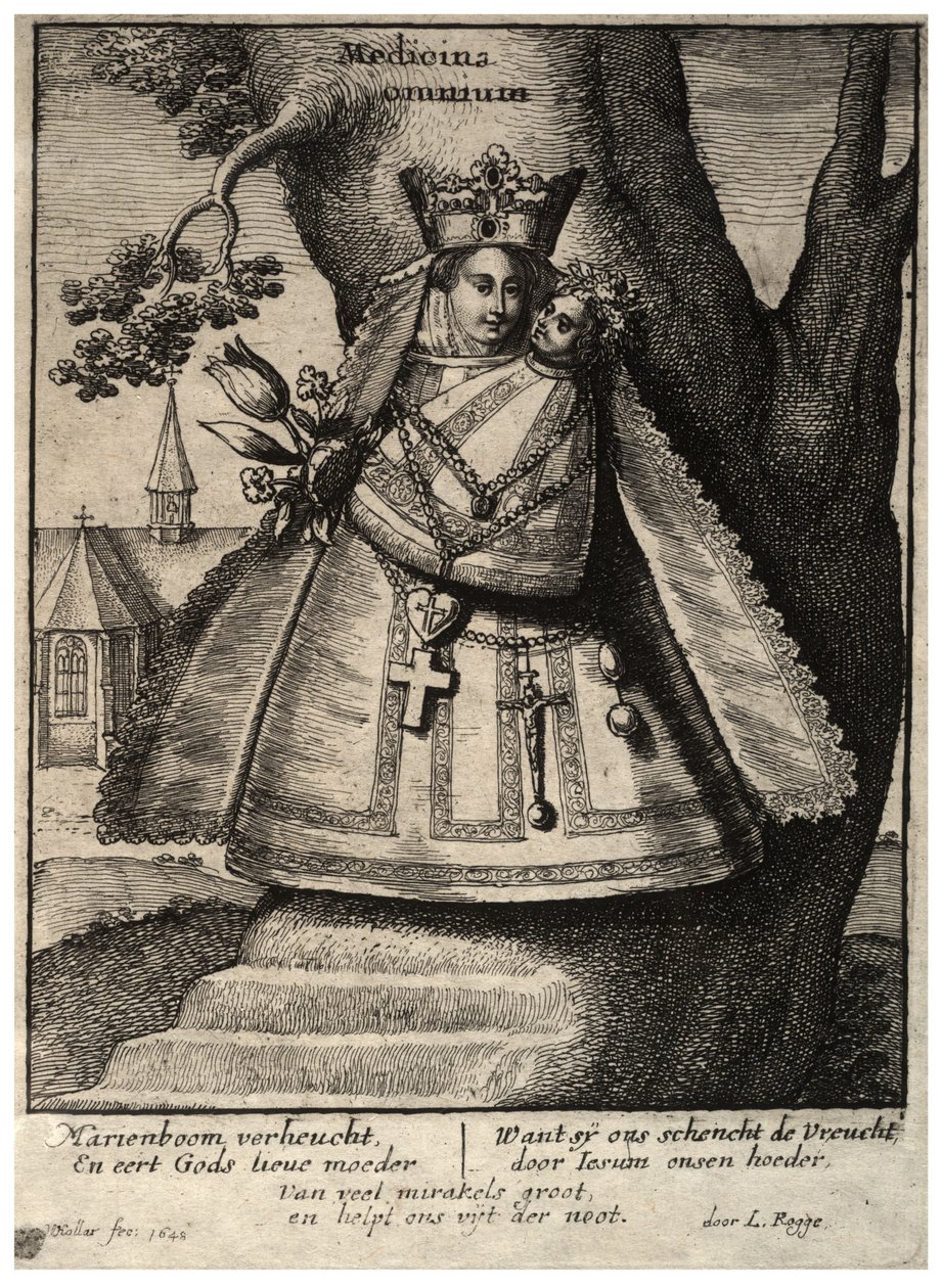 Die Jungfrau von Kleve (Zustand 2) von Wenceslaus Hollar