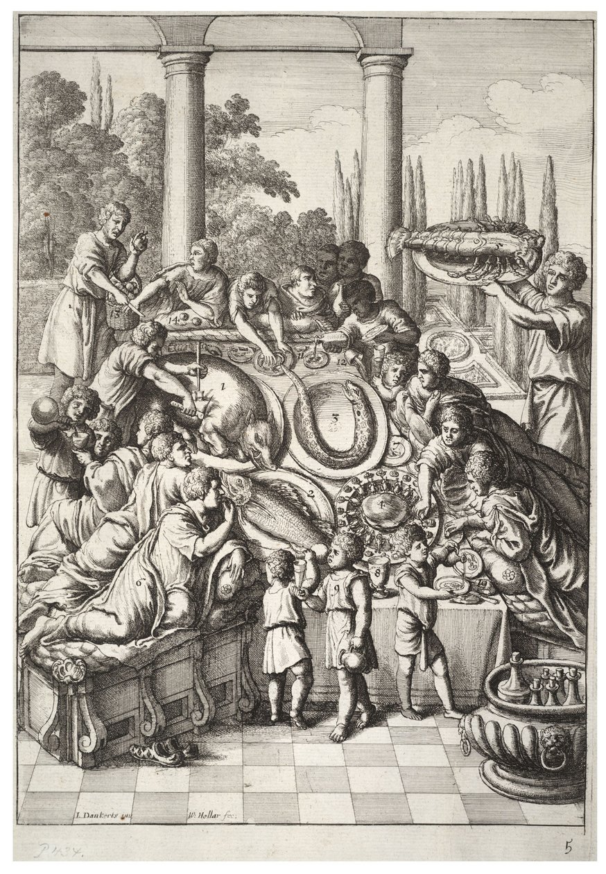 Das Bankett von Wenceslaus Hollar