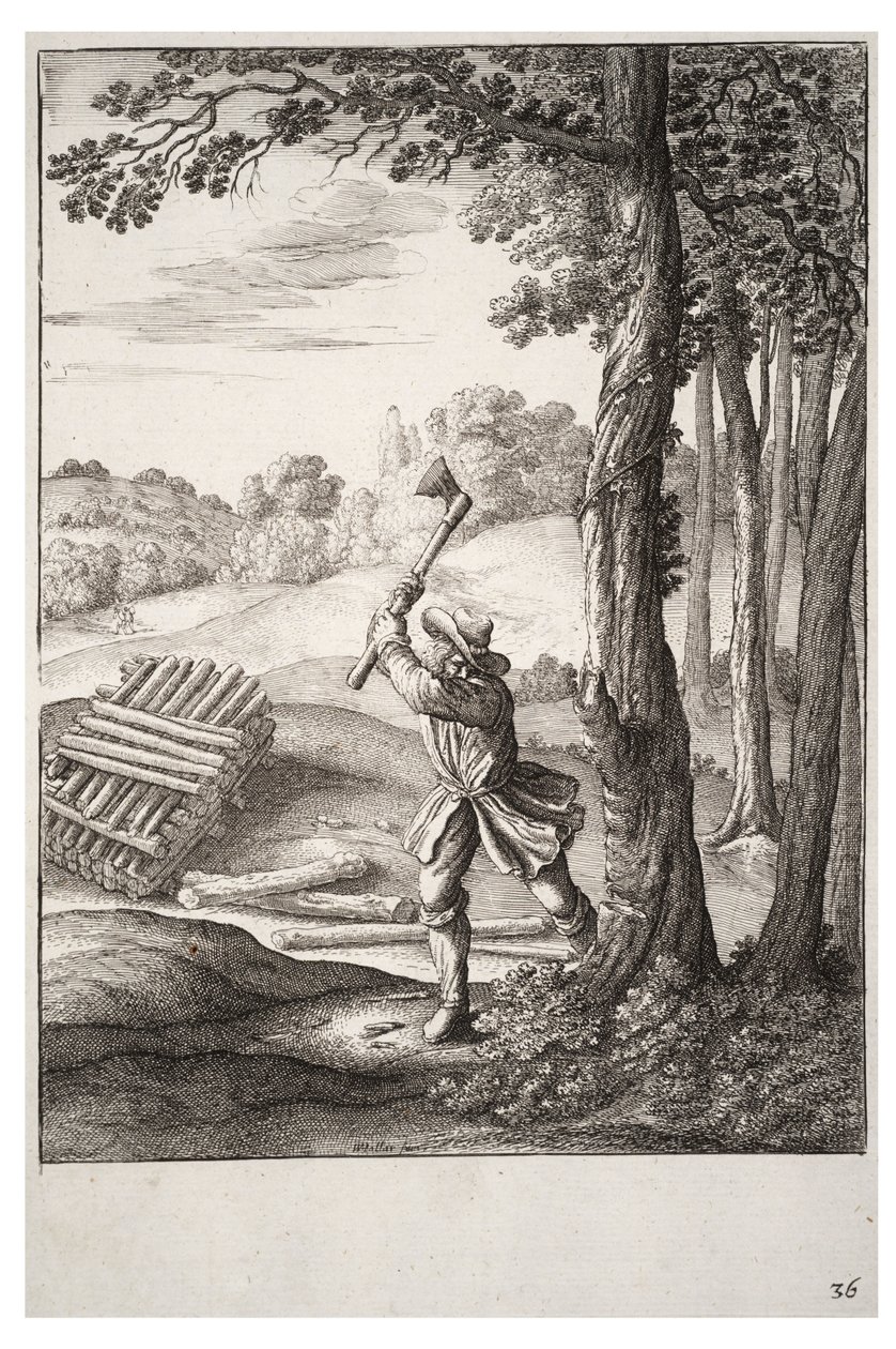 Der Holzfäller von Wenceslaus Hollar