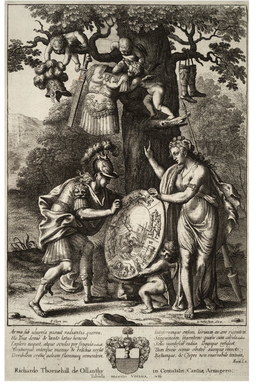 Venus bringt Aeneas seine Waffen (Zustand 2) von Wenceslaus Hollar