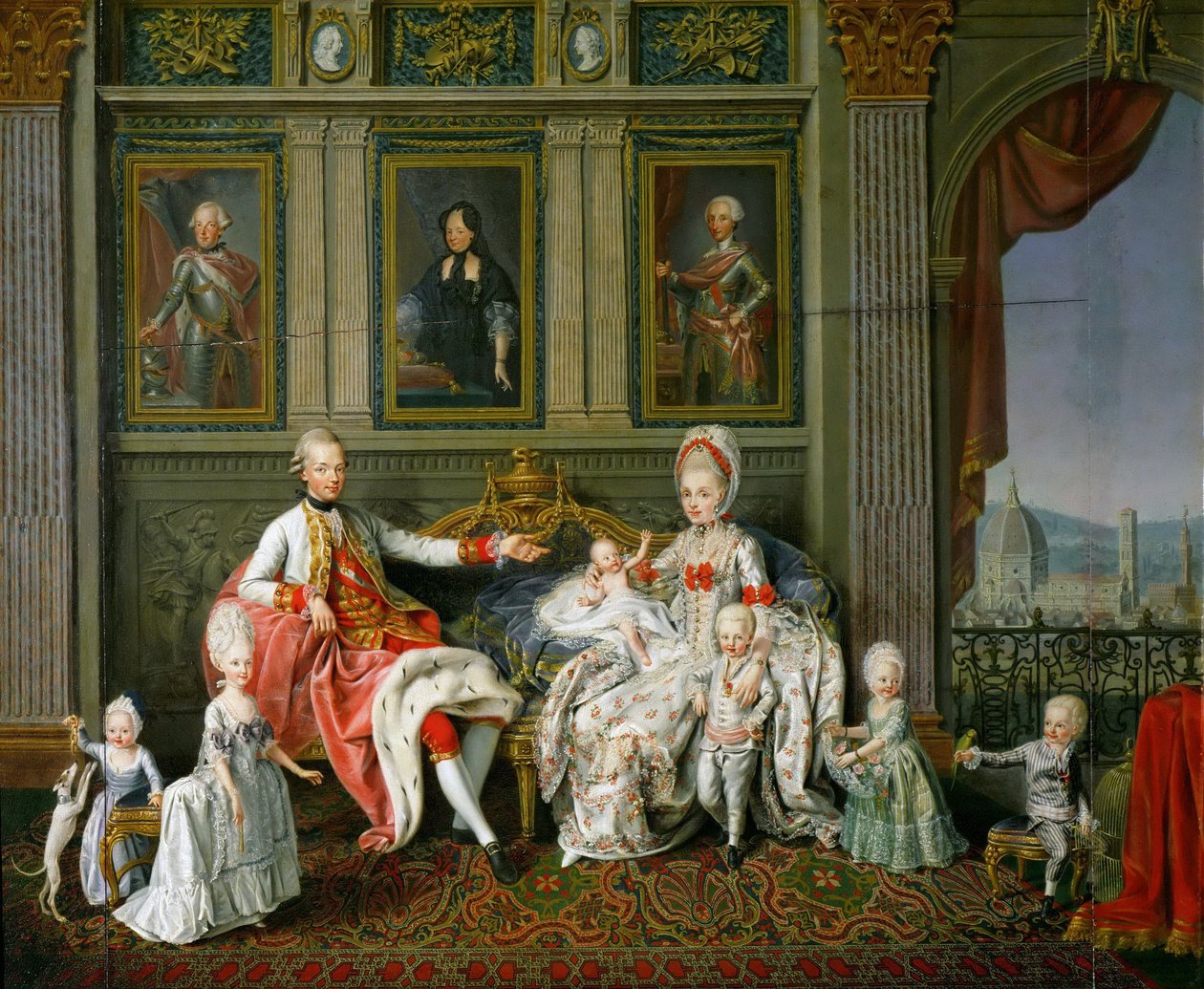 Großherzog Leopold mit seiner Familie von Wenceslaus Werlin