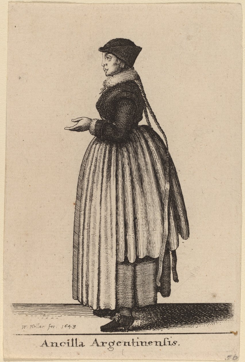 Ancilla Argentinensis von Wenceslaus Hollar