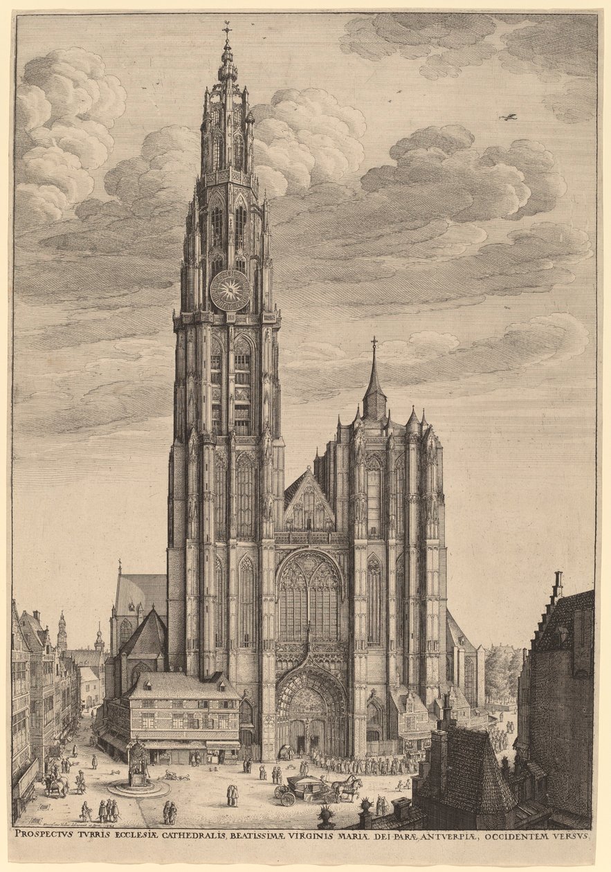 Kathedrale von Antwerpen von Wenceslaus Hollar