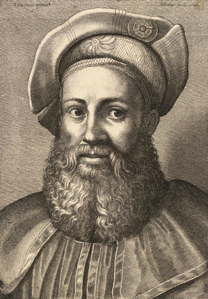 Aretino. Zustand 2 von Wenceslaus Hollar