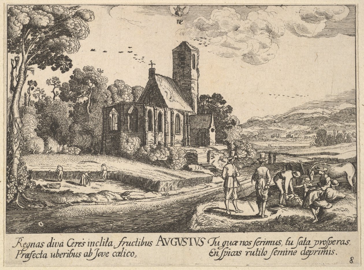 August, 1628-29 von Wenceslaus Hollar