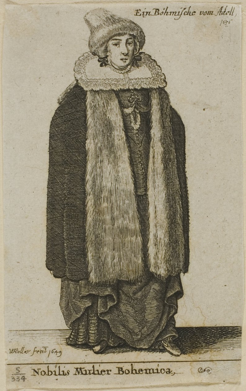 Böhmische Adlige von Wenceslaus Hollar