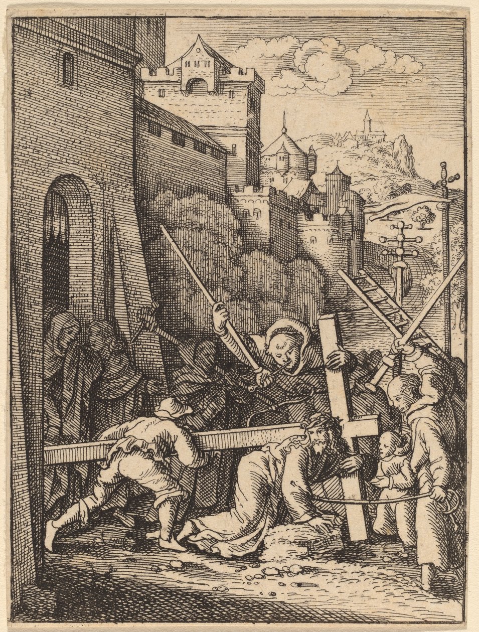 Kreuztragung von Wenceslaus Hollar