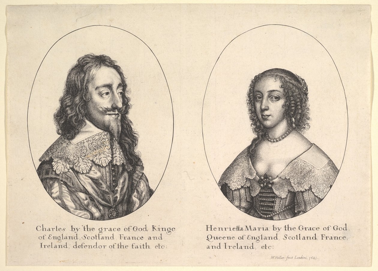 Karl I. und Henrietta Maria von Wenceslaus Hollar