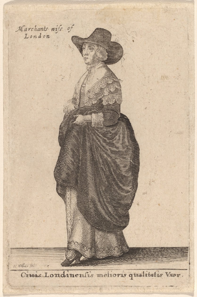 Ciuis Londinensis Melioris Qualitatis Vxor von Wenceslaus Hollar