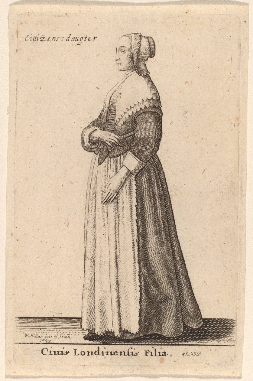 Civis Londinensis Filia von Wenceslaus Hollar