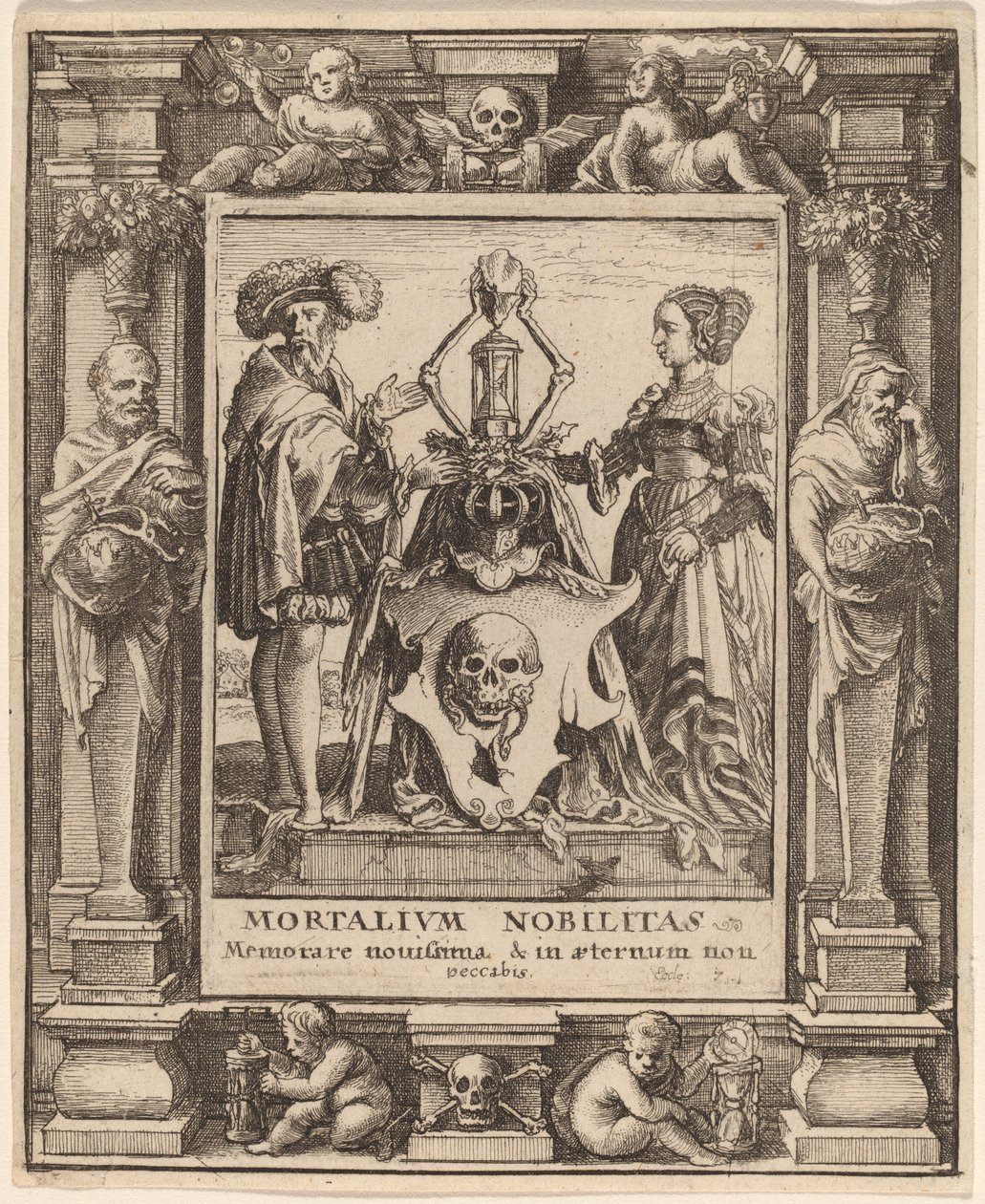Wappen des Todes, 1651 von Wenceslaus Hollar