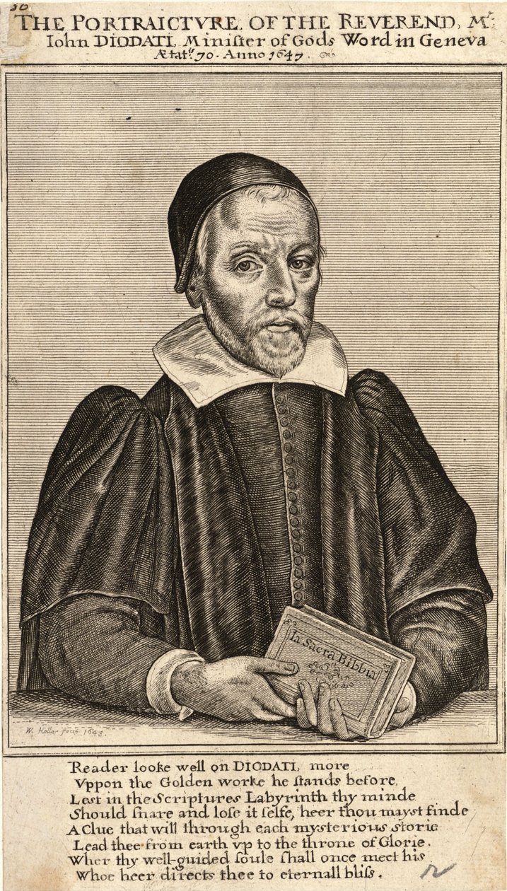 Diodati (Zustand 3) von Wenceslaus Hollar