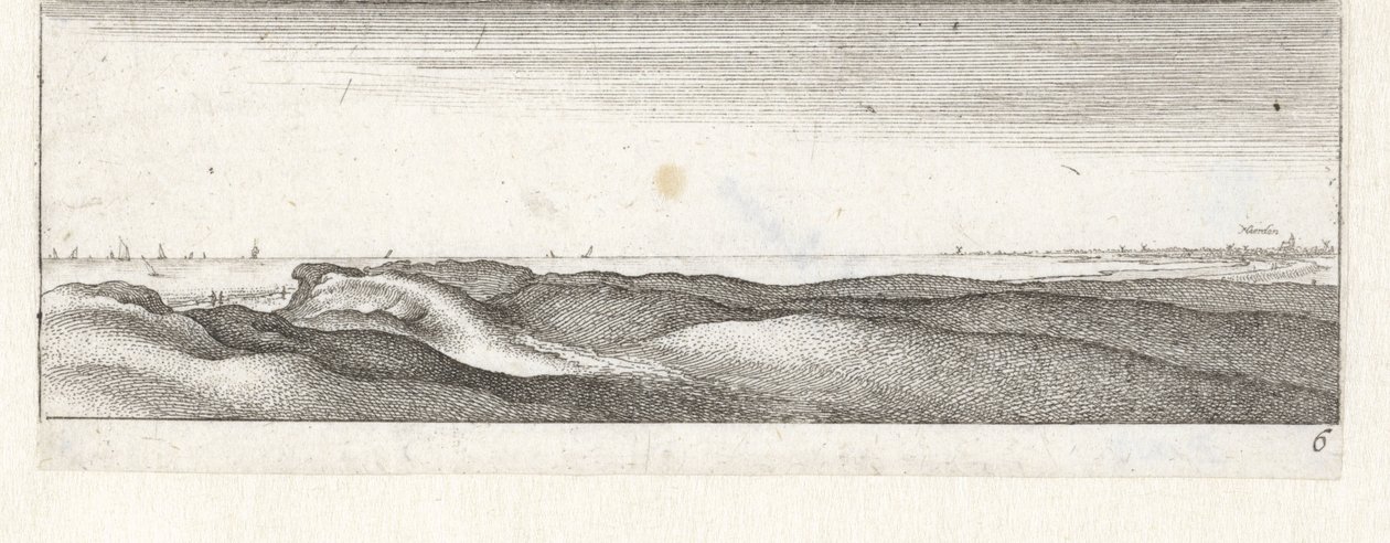 Dünen bei Naarden von Wenceslaus Hollar