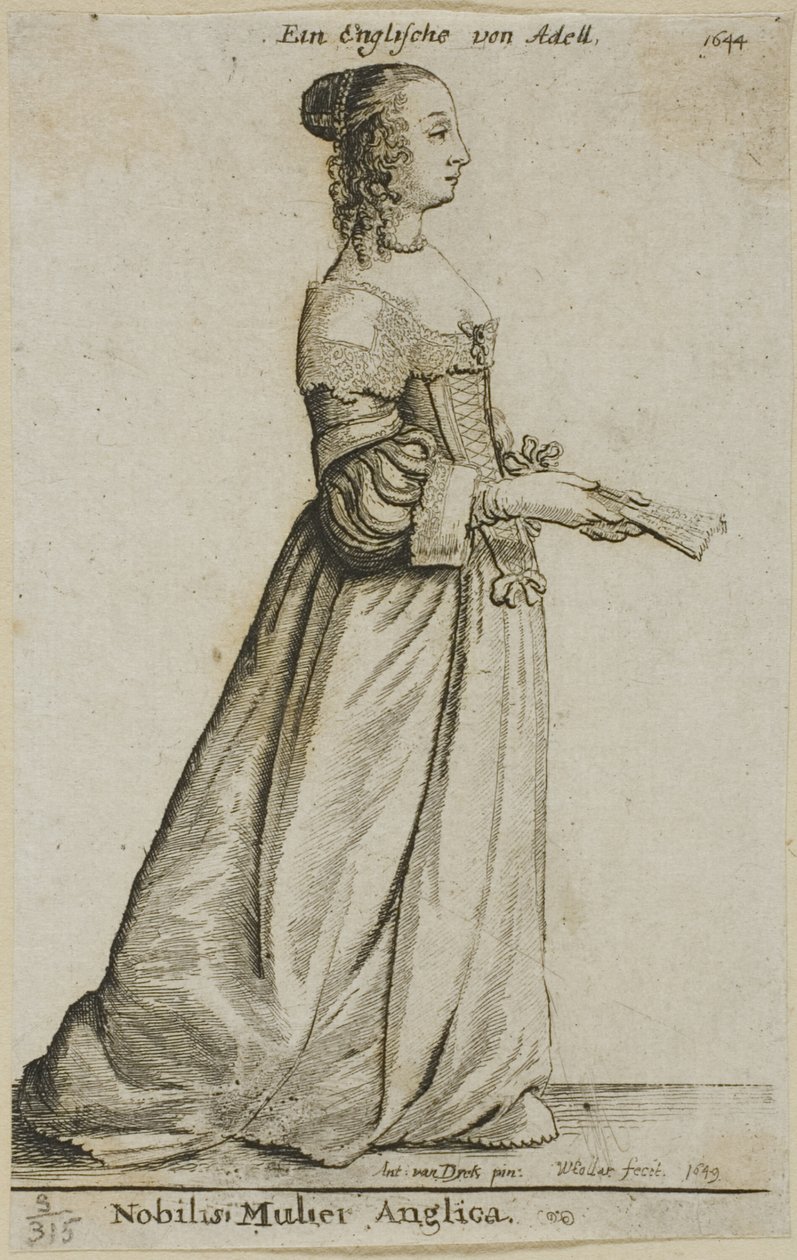 Englische Adlige von Wenceslaus Hollar