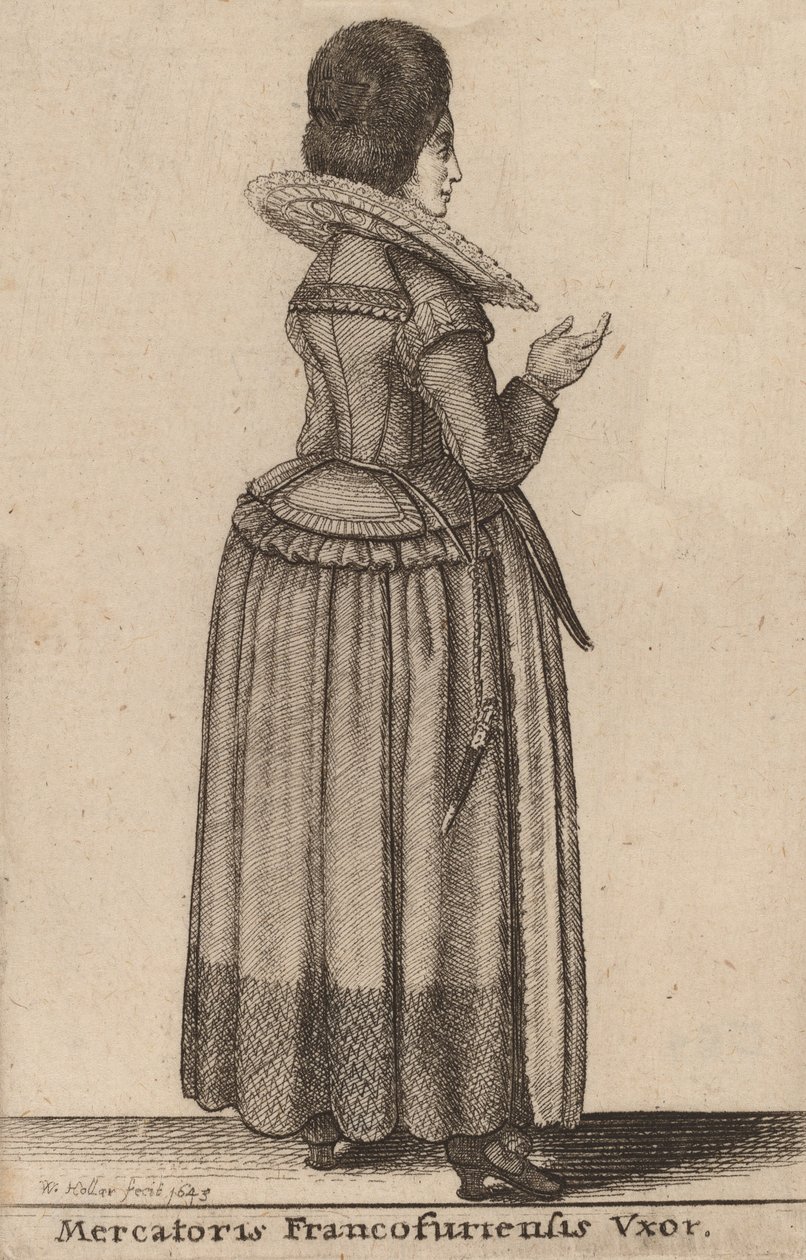 Mercatoris Francofurtensis Vxor von Wenceslaus Hollar