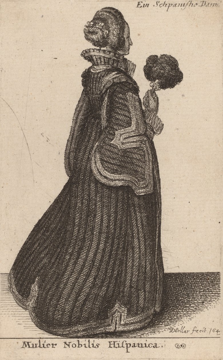 Mulier Nobilis Hispanica von Wenceslaus Hollar