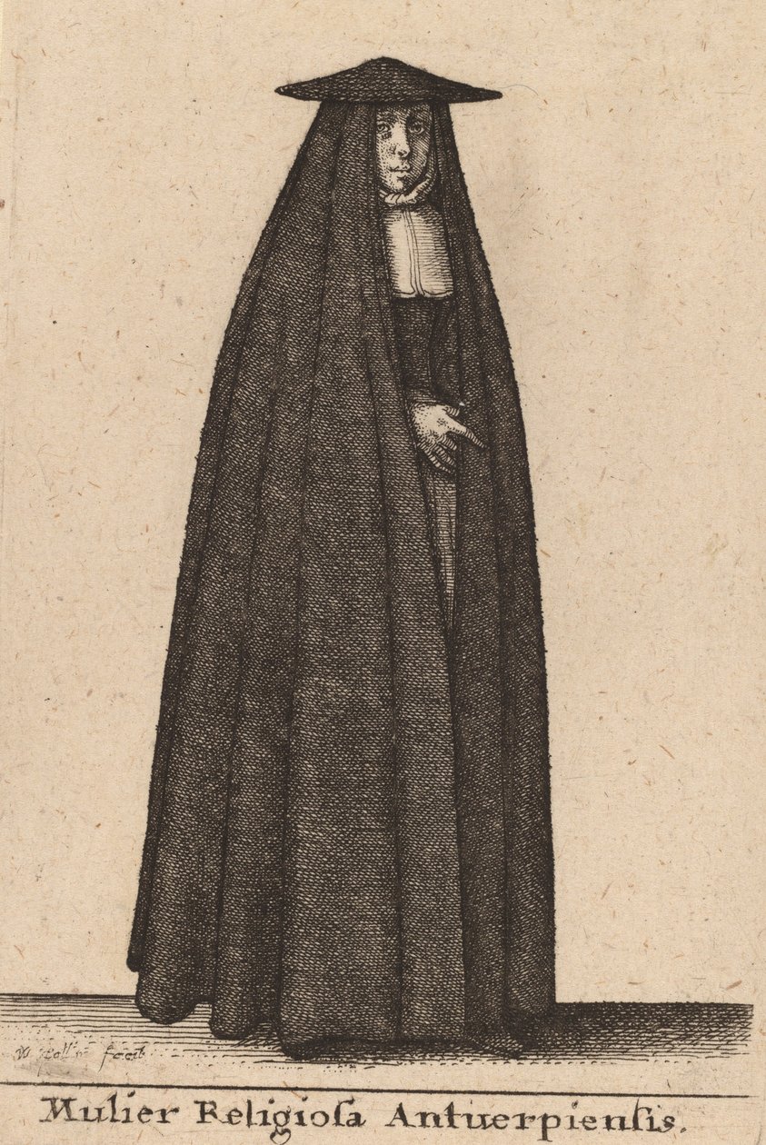 Mulier Religiosa Antuerpiensis von Wenceslaus Hollar