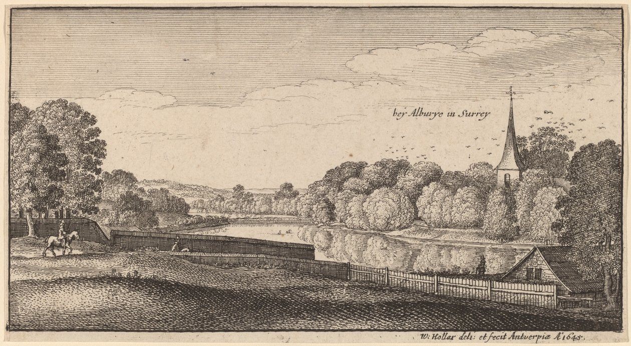 In der Nähe von Albury von Wenceslaus Hollar