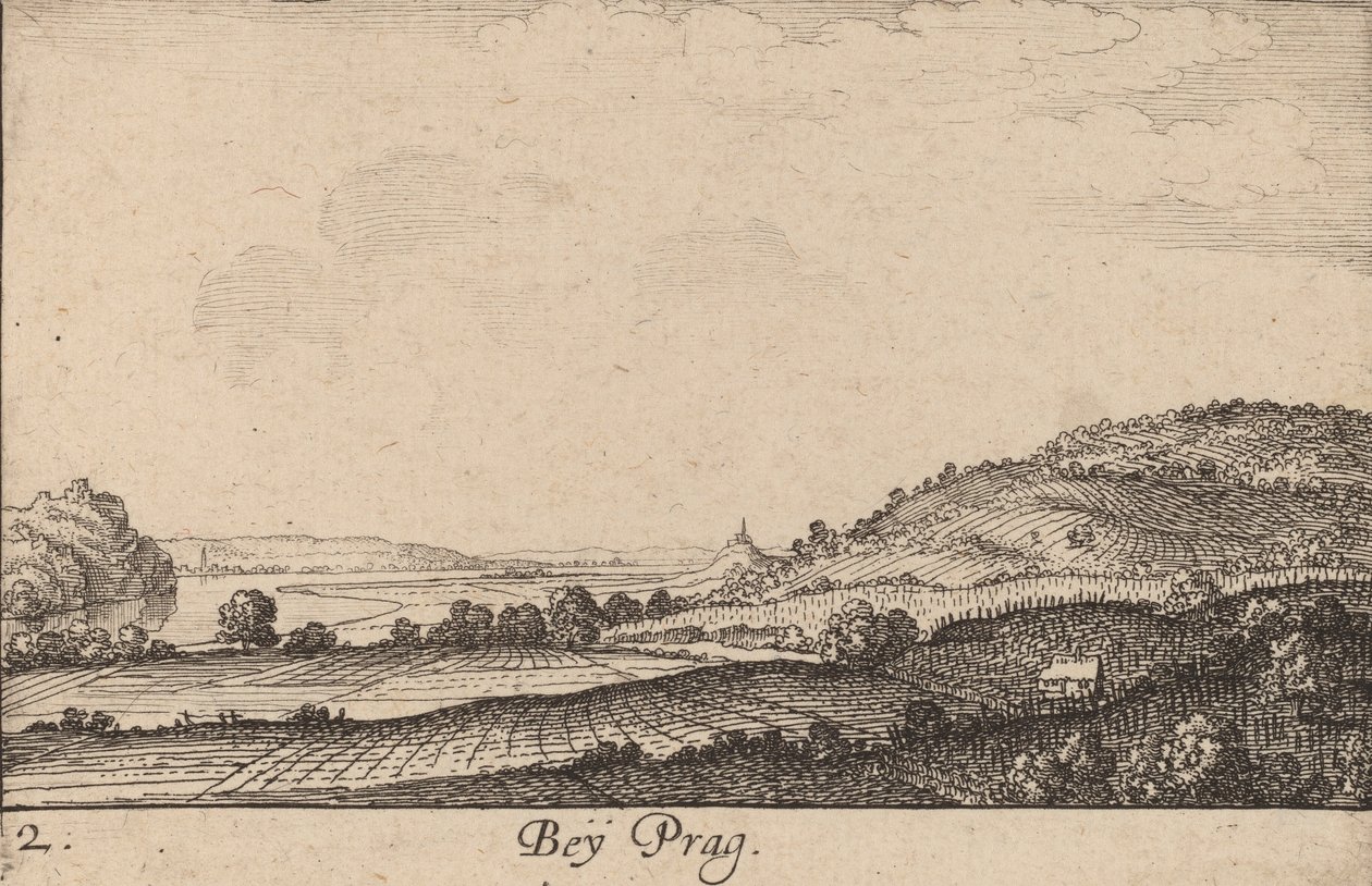 In der Nähe von Prag, 1635 von Wenceslaus Hollar